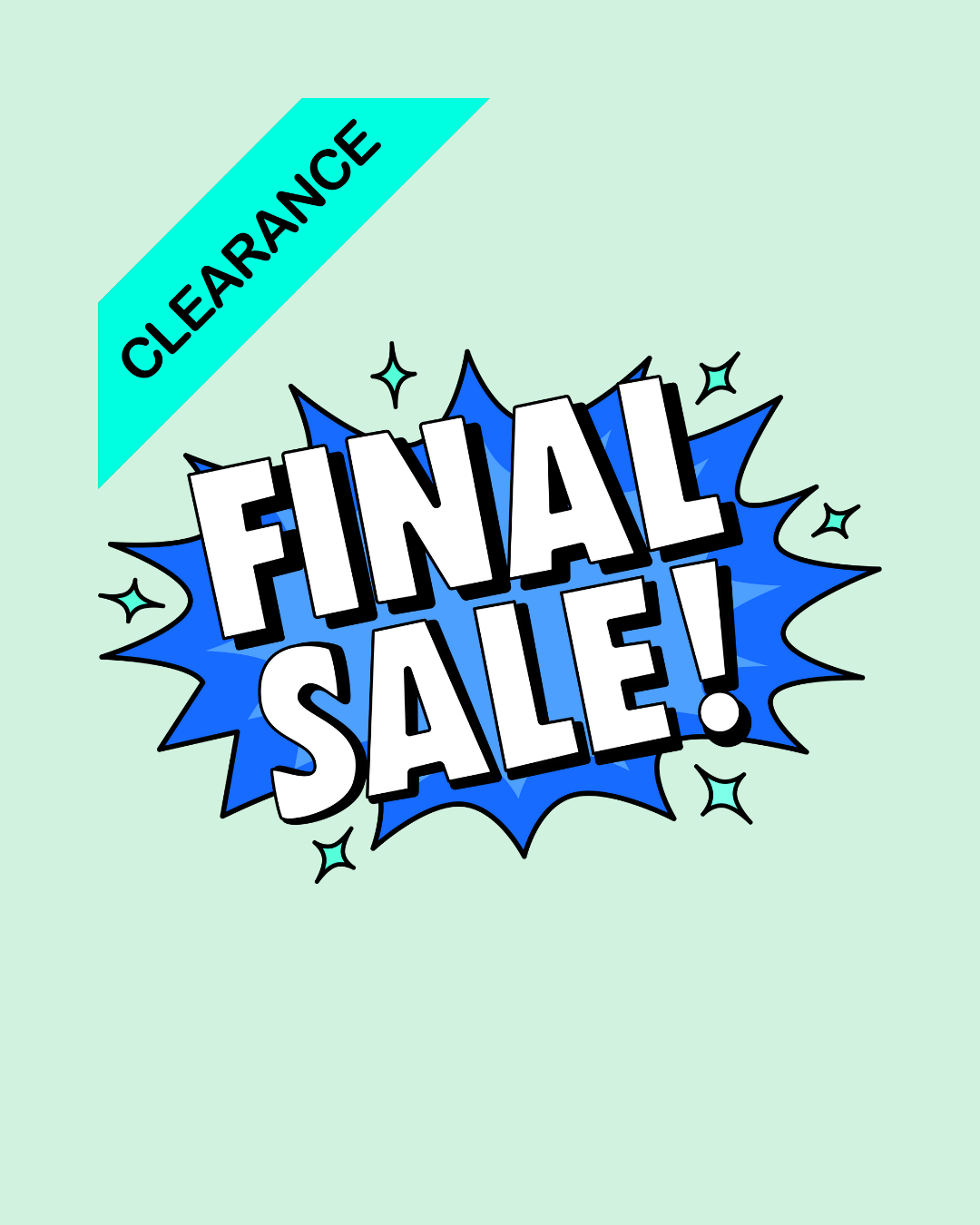 CLEARANCE - No Restocks