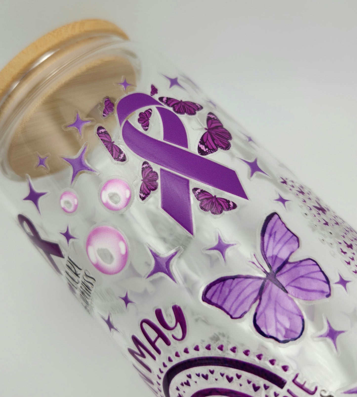 MISHAP: 'Fibro Warrior' 16oz Libby Glass (non-refundable)