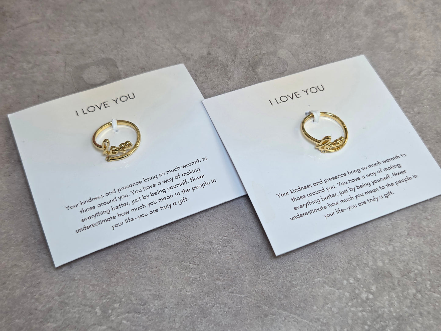 'Love' Gold-plated Ring