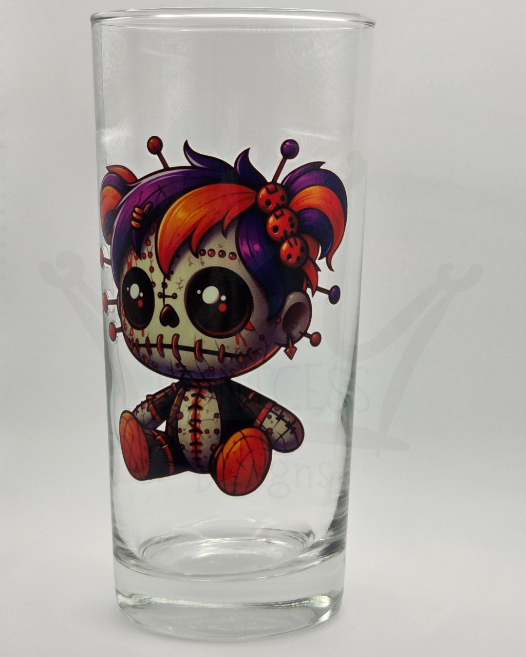 'Pin Doll' Purple 40cl Glass