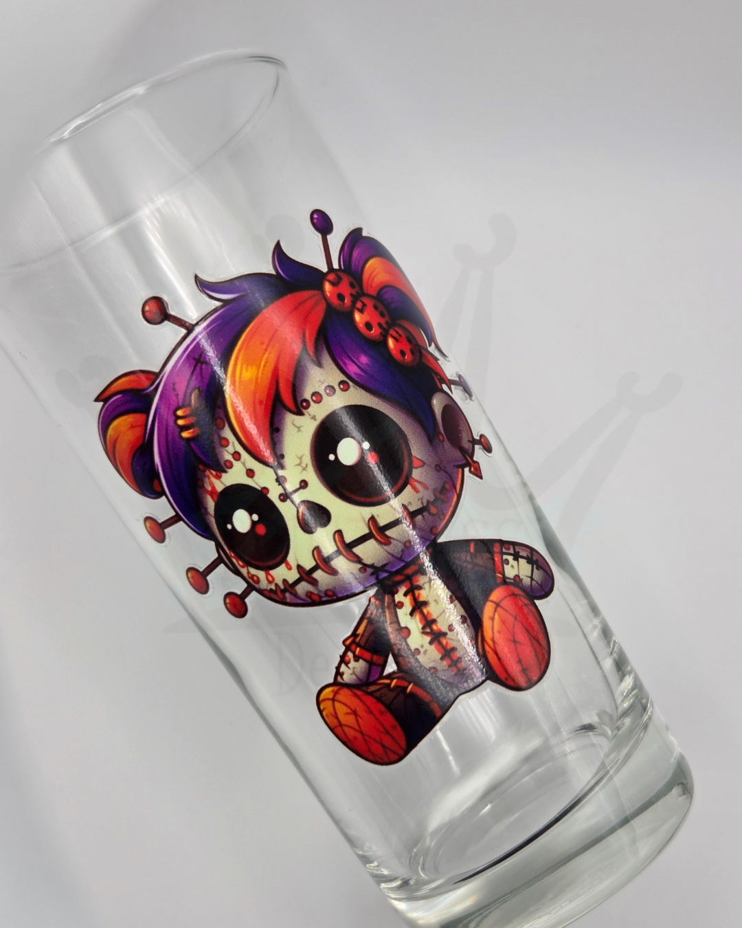 'Pin Doll' Purple 40cl Glass