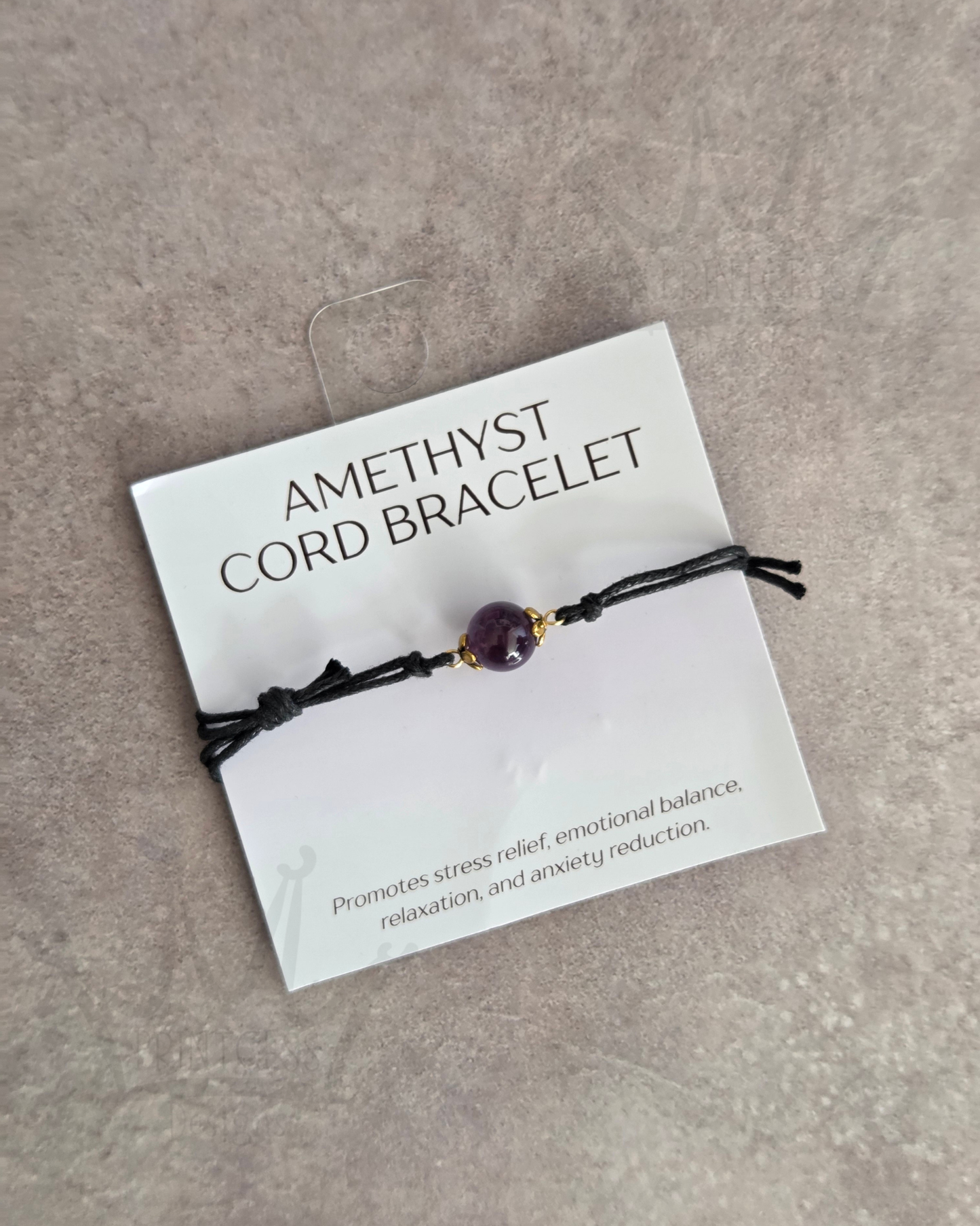 Amethyst Cord Bracelet