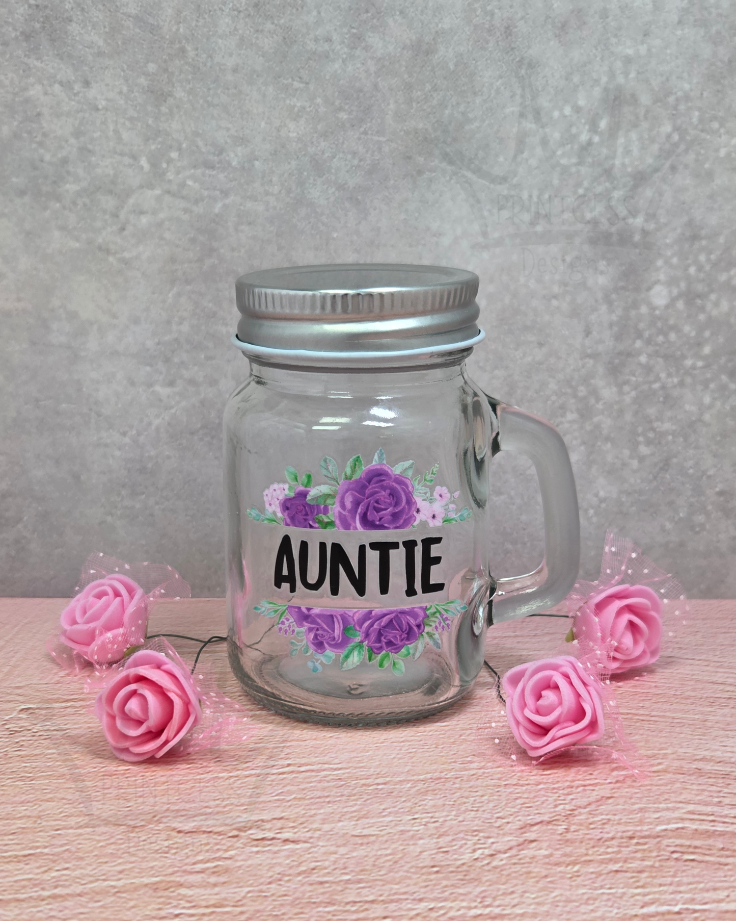 'Auntie' Mini Mason Favour Jar