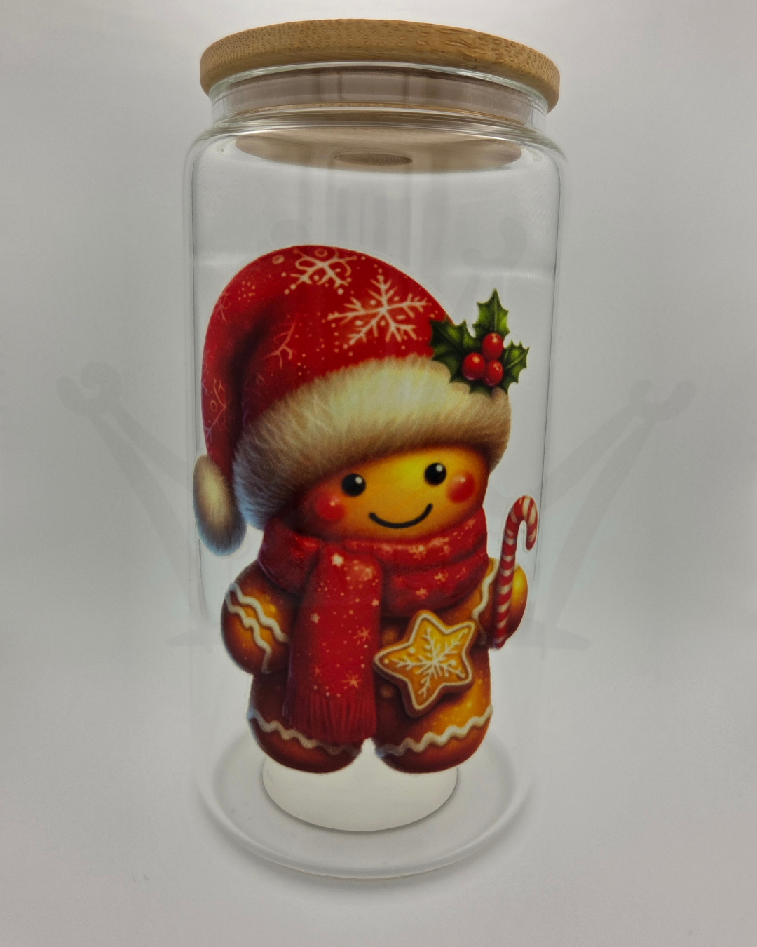 'Gingerbread Candy' 16oz Libby Glass