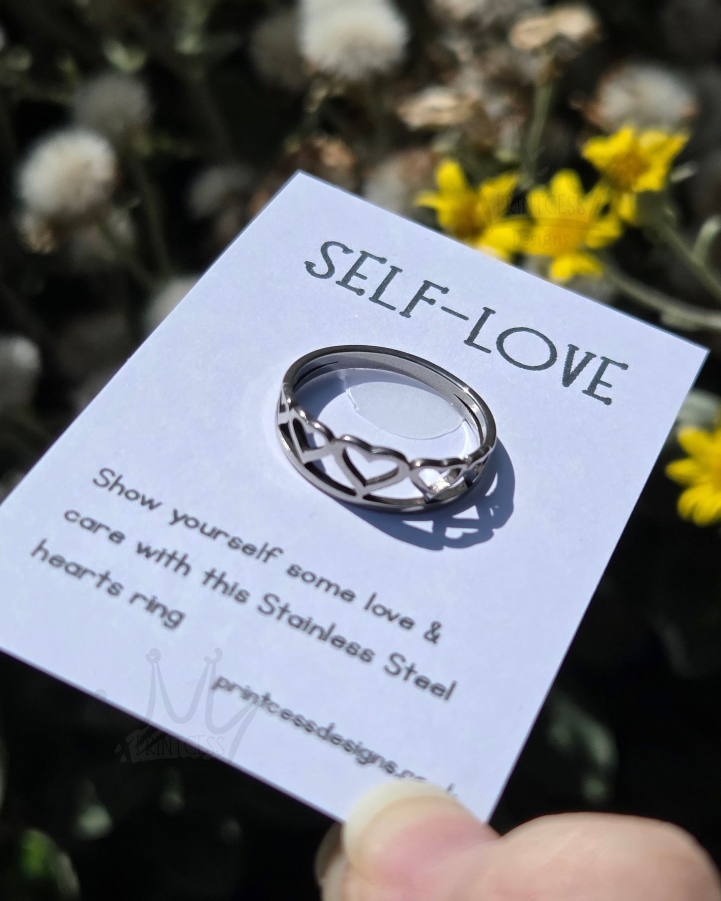 Stainless Steel Heart Ring
