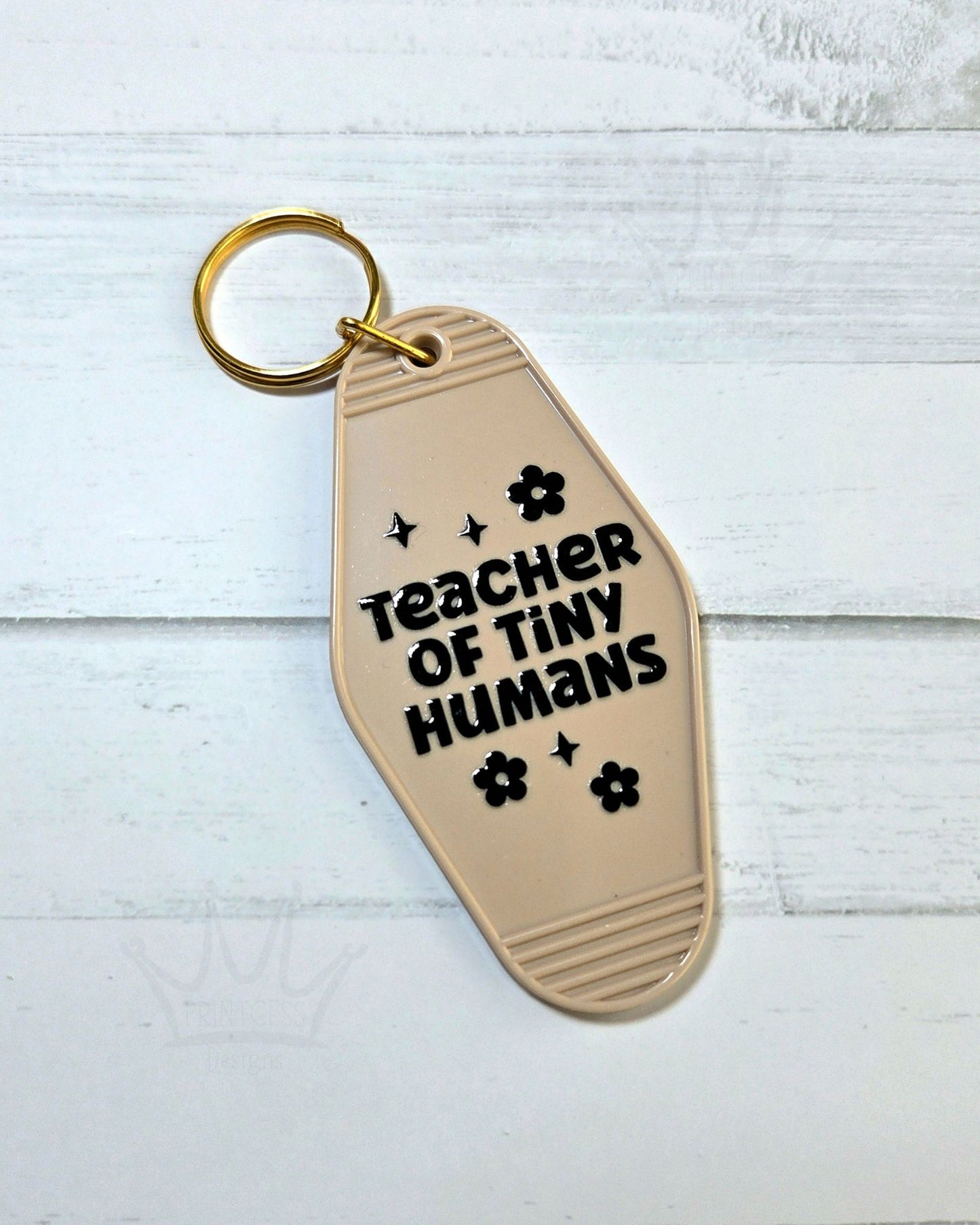 'Teacher of Tiny Humans' Keyring (nude)
