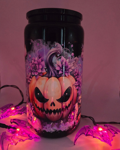 'Pumpkin Trio' 16oz Libby Glass