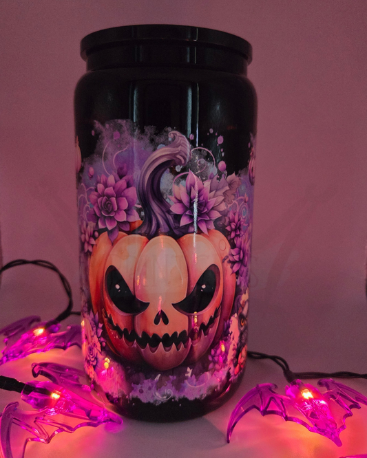 'Pumpkin Trio' 16oz Libby Glass