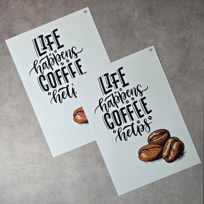 Life Coffee A5 Print