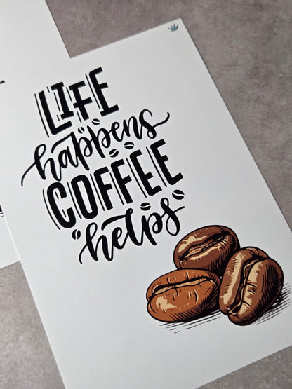 Life Coffee A5 Print