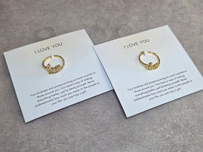 'Love' Gold-plated Ring