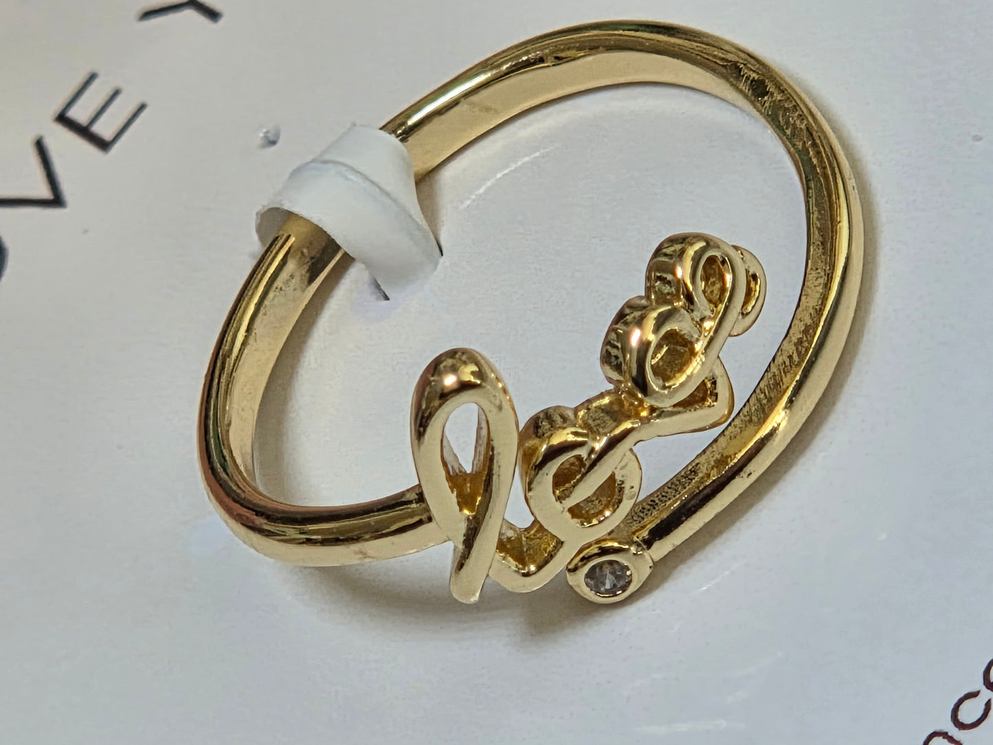 'Love' Gold-plated Ring