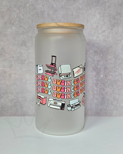 'Small Business Owner' 16oz Libby Glass