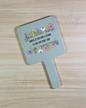 'Auntie Flower' Handheld Square Mirror