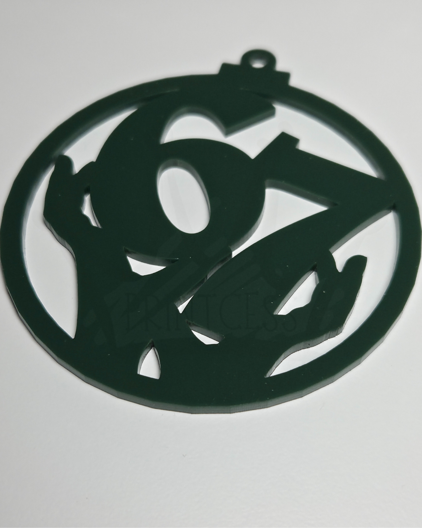 Christmas '6-7' Bauble - Green