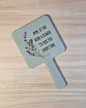 'Mum Flower' Handheld Square Mirror