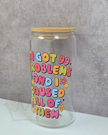 'I Got 99 Problems' Glass Libby Set