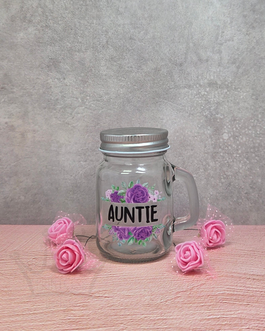 'Auntie' Mini Mason Favour Jar