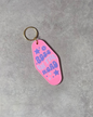 'Boss Road' Keyring (light pink)