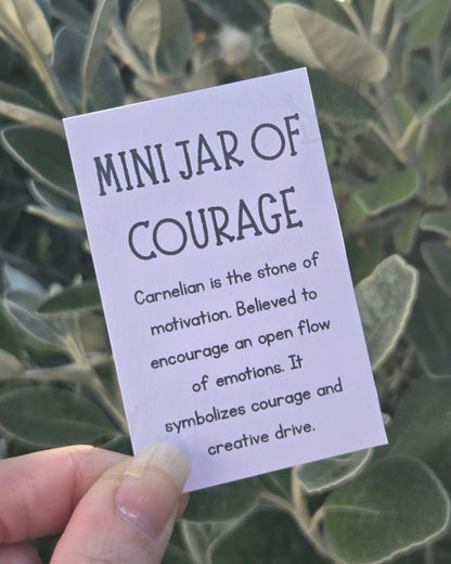 Mini Jar of Courage - Carnelian