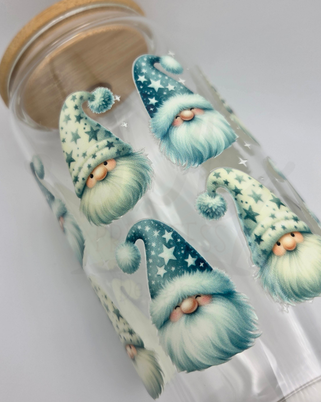 'Winter Gonks' 16oz Libby Glass