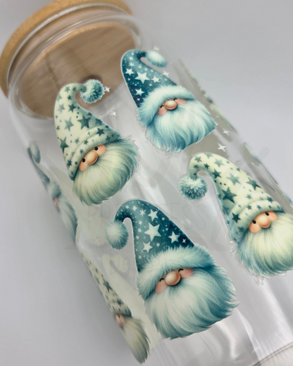 'Winter Gonks' 16oz Libby Glass