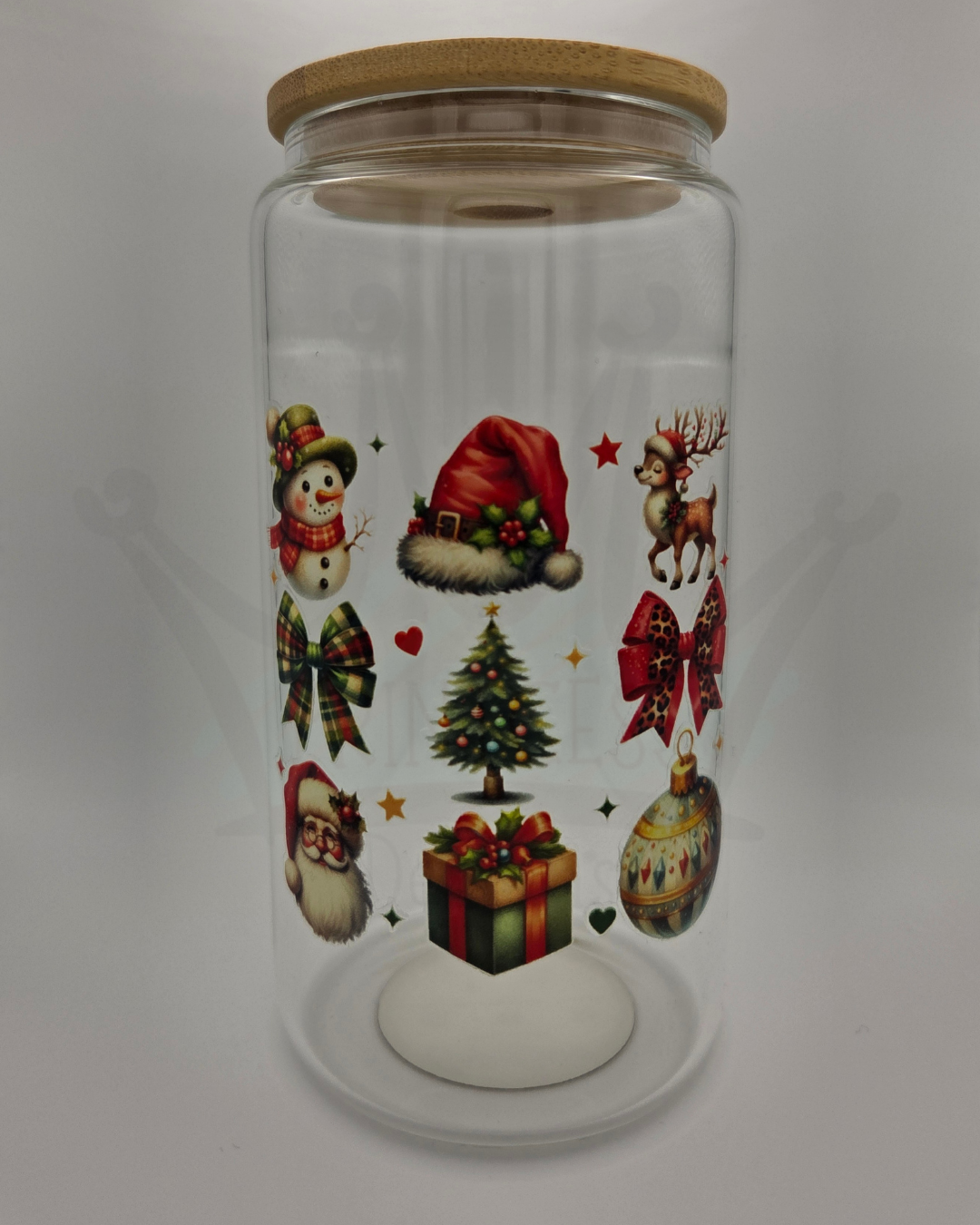 'Traditional Christmas' 16oz Libby Glass