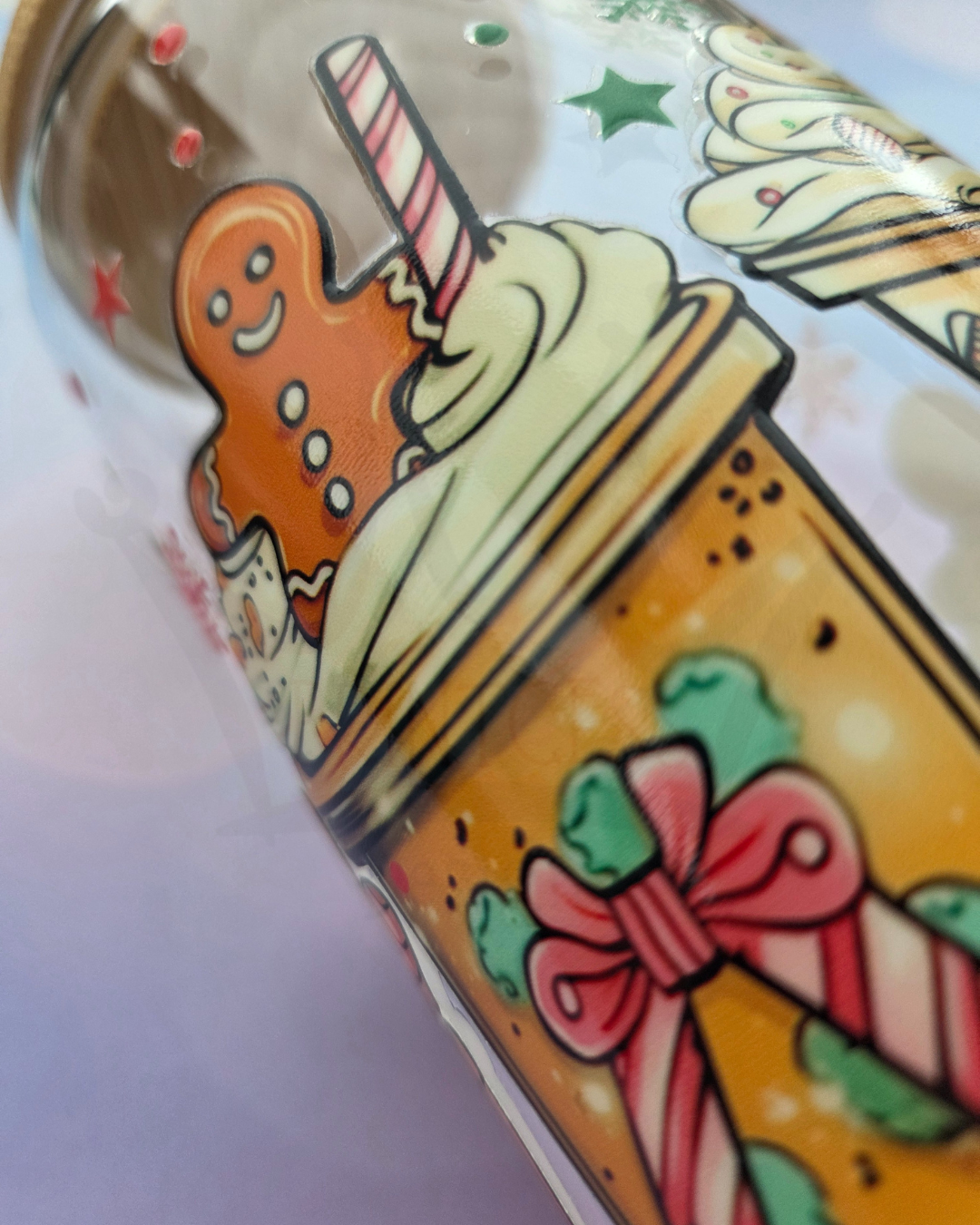'Gingerbread Drinks' 16oz Libby Glass