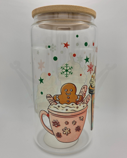 'Gingerbread Drinks' 16oz Libby Glass