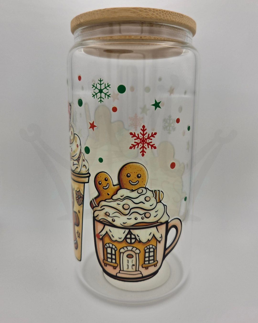 'Gingerbread Drinks' 16oz Libby Glass