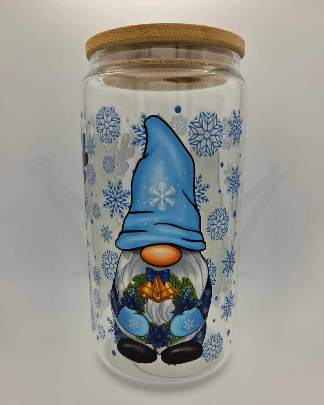 'Blue Gonks' 16oz Libby Glass