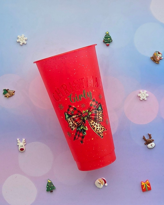 'Christmas Girly' 24oz Tumbler