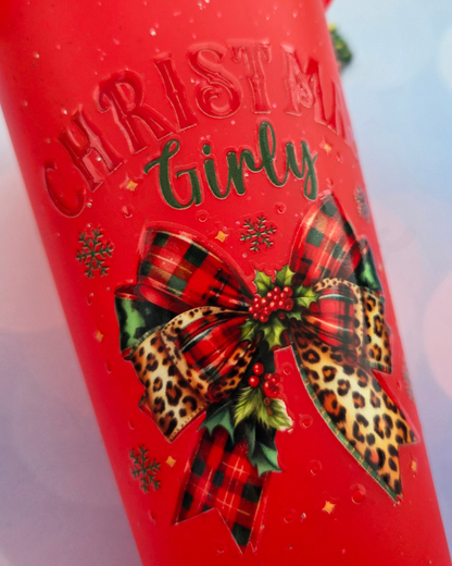 'Christmas Girly' 24oz Tumbler