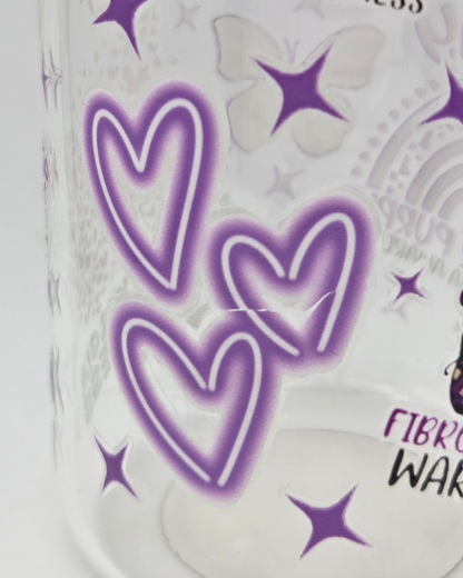 MISHAP: 'Fibro Warrior' 16oz Libby Glass (non-refundable)