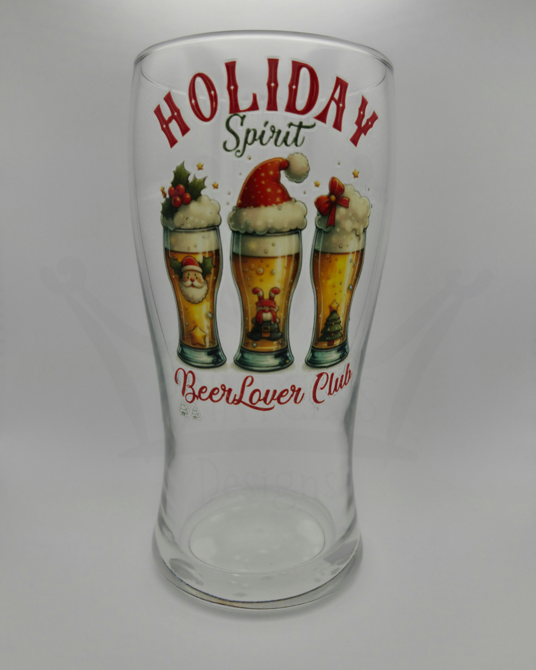 MISHAP: 'Holiday Spirit' Beer Glass (non-refundable)