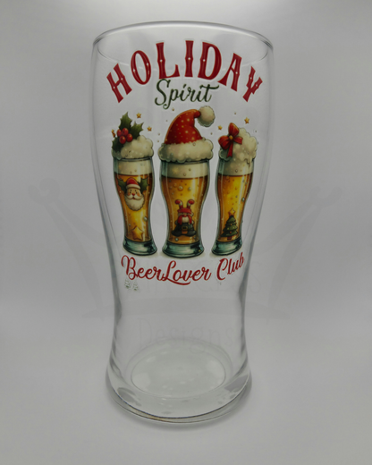 MISHAP: 'Holiday Spirit' Beer Glass (non-refundable)