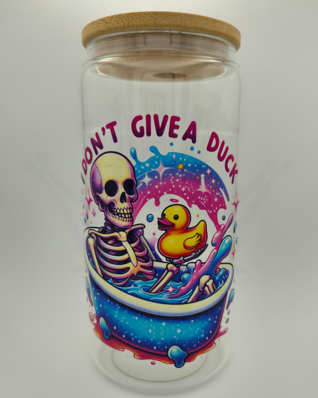 MISHAP: 'I Don't Give A' 16oz Libby Glass (non-refundable)