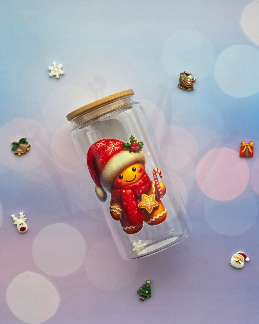 'Gingerbread Candy' 16oz Libby Glass