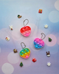 Fidget Pop-It Keyring - heart design