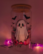 'Pink Pumpkin Ghost' 16oz Libby Cup