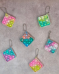 Fidget Pop-It Keyring - diamond design