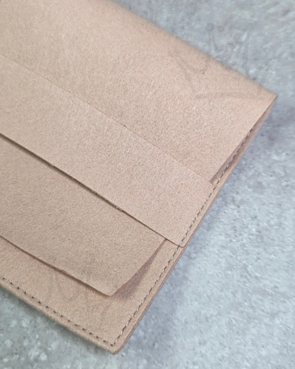 Dusky Pink Faux Suede Jewellery Pouch