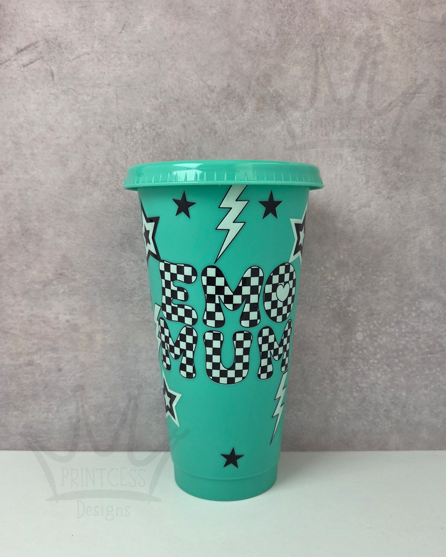 Green 'Emo Mum' Cold Cup