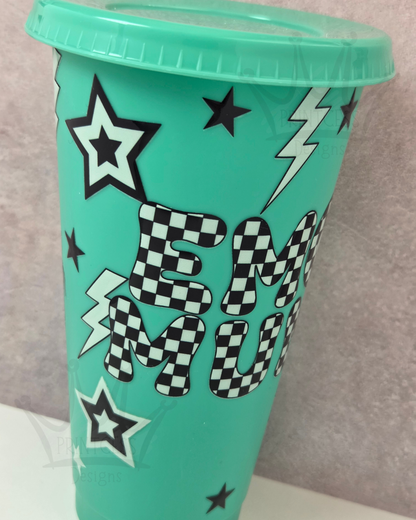 Green 'Emo Mum' Cold Cup