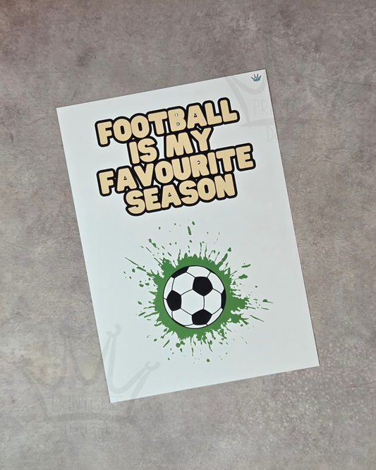 Football A5 Print
