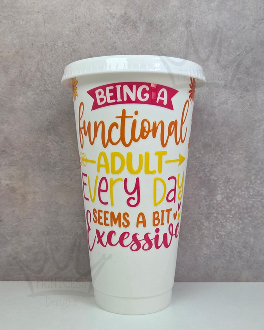 White 'Functional Adult' Cold Cup