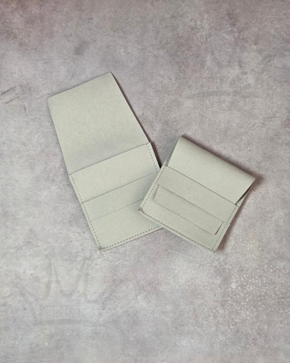 Grey Faux Suede Jewellery Pouch