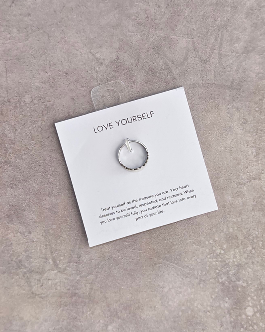 'Hearts' Stainless Steel Ring