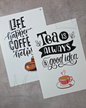 'Hot Drinks' Prints Set