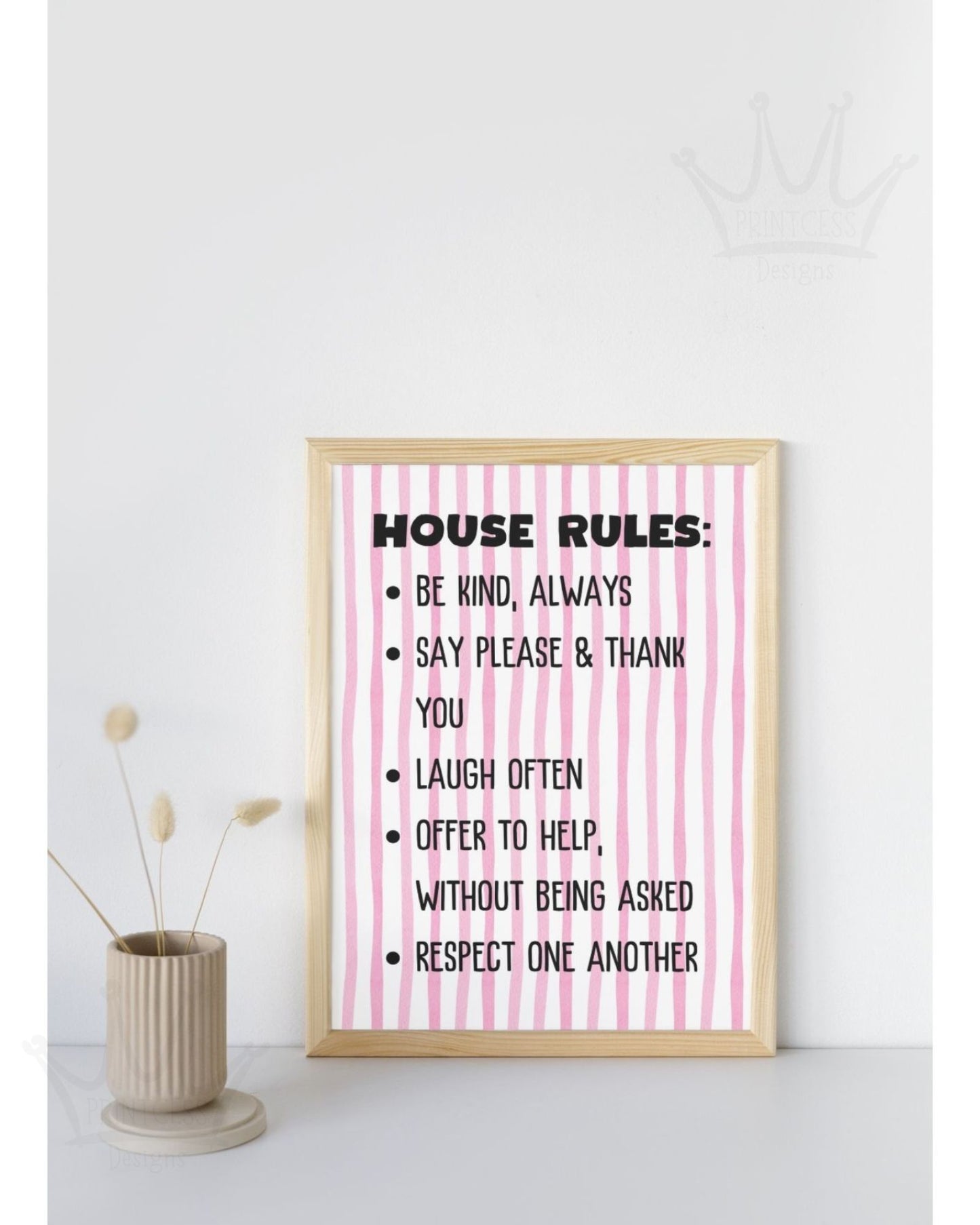 House Rules - A4 Print